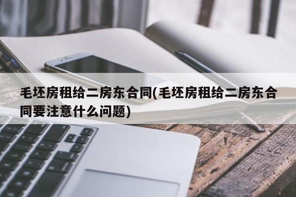 毛坯房租给二房东合同(毛坯房租给二房东合同要注意什么问题)
